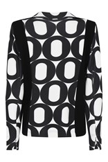 JACKET 2 BUTTON REBECCA - black white