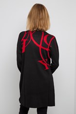 JACKET LONG VANESSA - black red