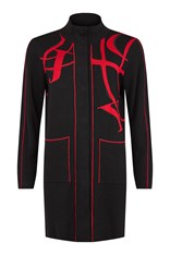 JACKET LONG VANESSA - black red