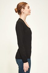 TOP KYRA KNIT 100% MERINO 9002SF - black