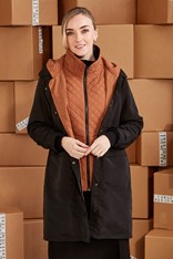 COAT STARGAZE 9650BR - black