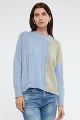 JUMPER NICOLA MERINO WOOL BLEND ZP6106 - sky