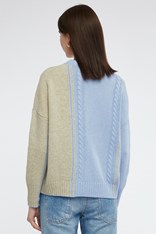 JUMPER NICOLA MERINO WOOL BLEND ZP6106 - sky