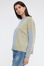 JUMPER NICOLA MERINO WOOL BLEND ZP6106 - sky