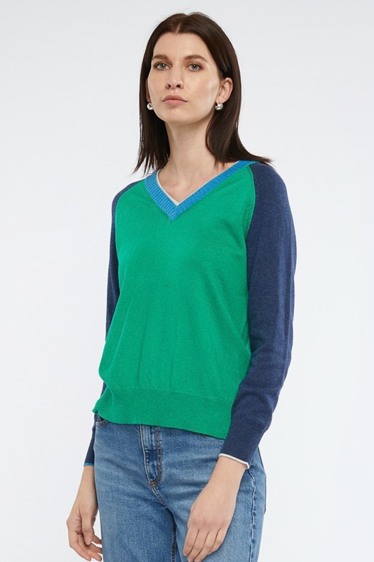 JUMPER V NECK SUE COTTON BLEND ZP6130