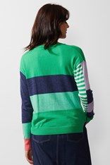 JUMPER DIAGONAL STRIPE ZP6615 - lime