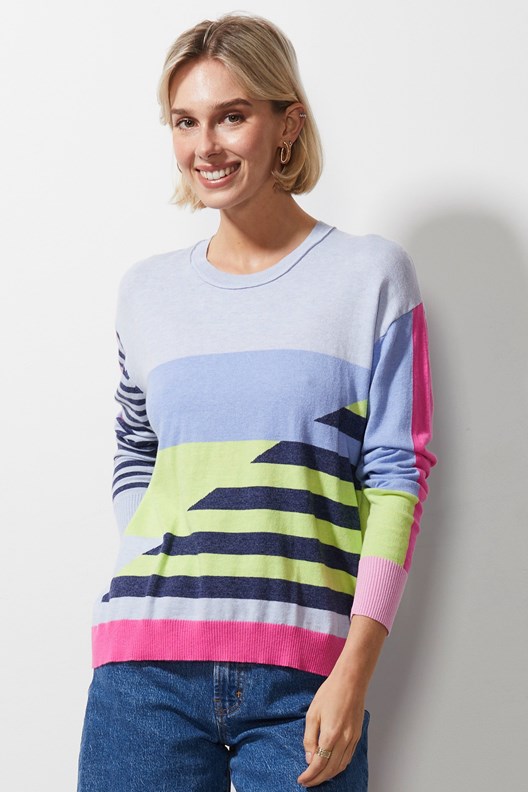 JUMPER DIAGONAL STRIPE ZP6615