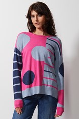 JUMPER SPOT ON STRIPES ZP6623 - pink