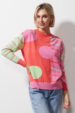 JUMPER SPOT ON STRIPES ZP6623 - melon