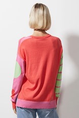 JUMPER SPOT ON STRIPES ZP6623 - melon