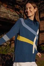 JUMPER ROAD MAP ZP7104 - denim