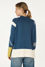 JUMPER ROAD MAP ZP7104 - denim