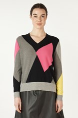 JUMPER V NECK DAPPER ZP7132 - black
