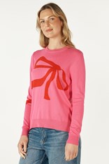 JUMPER RUBI BOWS ZP7135 - pink
