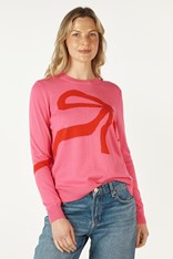 JUMPER RUBI BOWS ZP7135 - pink