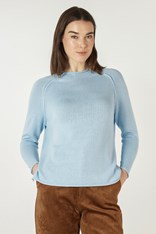 JUMPER FUNNEL NECK ZP7145 - sky