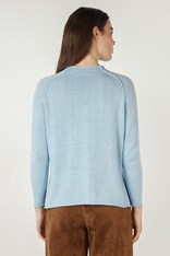 JUMPER FUNNEL NECK ZP7145 - sky
