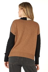 JUMPER COLOUR BLOCK - black