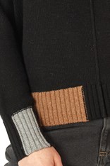 JUMPER COLOUR BLOCK - black