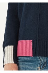 JUMPER COLOUR BLOCK - navy