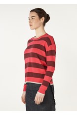 JUMPER BLOCK STRIPE CREW ZP7127 - hot pink