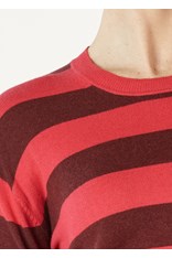 JUMPER BLOCK STRIPE CREW ZP7127 - hot pink