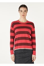 JUMPER BLOCK STRIPE CREW ZP7127 - hot pink