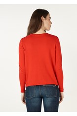 JUMPER ESSENTIAL CREW ZP7149 - red