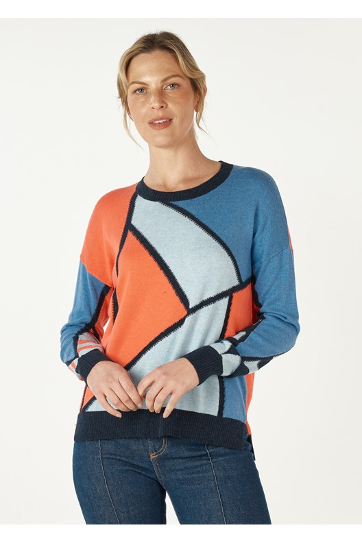 JUMPER INTARSIA MOSIAC ZP7141