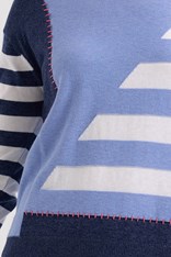 JUMPER INTARSIA ZP7705 - blue berry