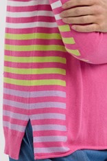 JUMPER JESS SIDE STRIPE ZP7712 - pink
