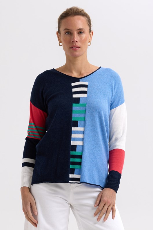 JUMPER V NECK LADDER