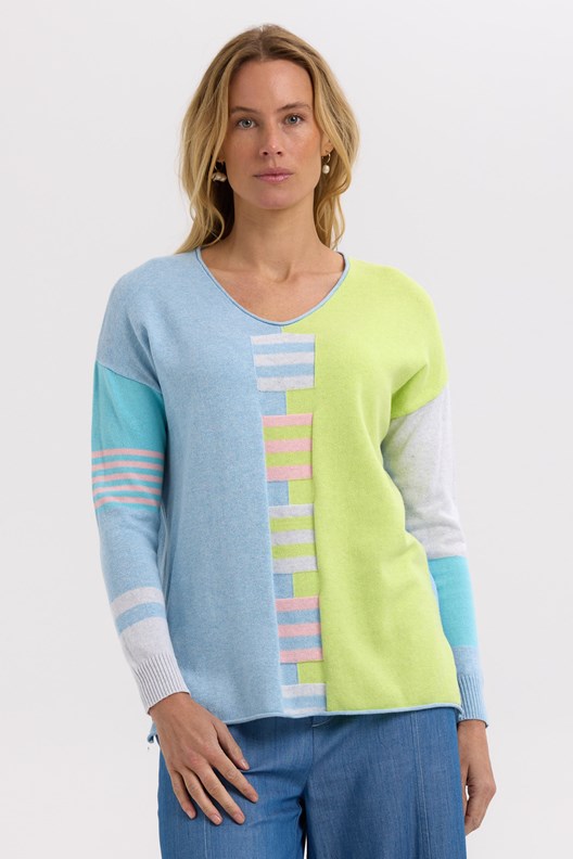 JUMPER V NECK LADDER
