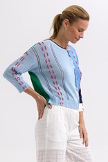 CARDI THREAD DETAIL - blue