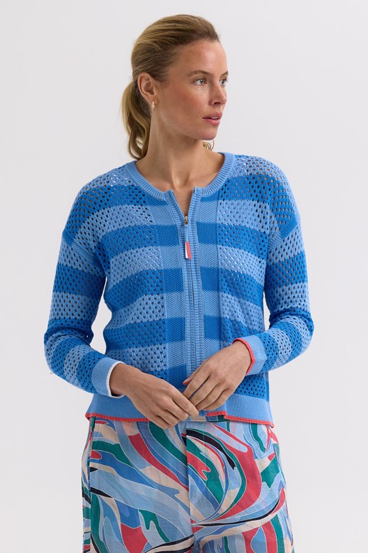 CARDI ZIP POINTELLE