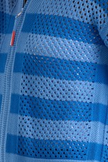 CARDI ZIP POINTELLE - baby blue