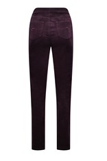 PANTS CORD PULL ON JENNIFER 234M - mulberry