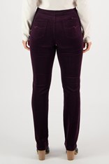 PANTS CORD PULL ON JENNIFER 234M - mulberry