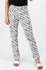 PANTS ROMY COTTON BLEND 234LW - black white