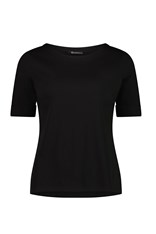 TOP TEE BOAT NECK DOROTHY COTTON 4262 - black