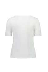 TOP TEE BOAT NECK DOROTHY COTTON 4262 - white