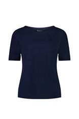 TOP TEE BOAT NECK DOROTHY COTTON 4262 - navy