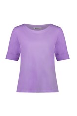 TOP TEE BOAT NECK DOROTHY COTTON 4262 - lilac