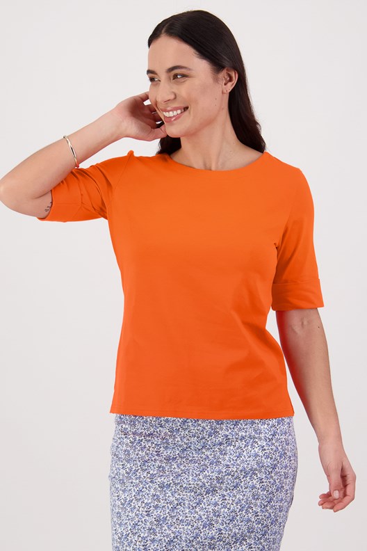TOP TEE BOAT NECK DOROTHY COTTON 4262