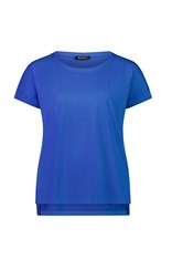 TOP TEE MELINDA DROP SLEEVE COTTON 4363 - cobalt