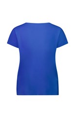 TOP TEE MELINDA DROP SLEEVE COTTON 4363 - cobalt