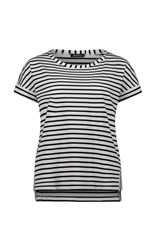 TOP TEE BELINDA DROP SLEEVE COTTON 4363 - white stripe