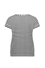 TOP TEE BELINDA DROP SLEEVE COTTON 4363 - white stripe