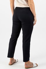 PANTS ANKLE GRAZER SLIM LEG COTTON BLEND - black