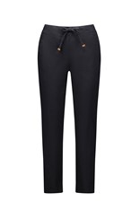 PANTS ANKLE GRAZER SLIM LEG COTTON BLEND - black